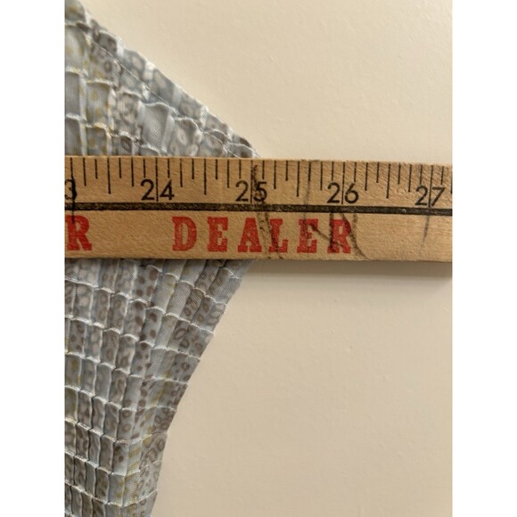 Sigrid Olsen Crinkled Stretchy Silver Brown V-neck Tank Top Party Classic Sz 2X - Picture 4 of 6